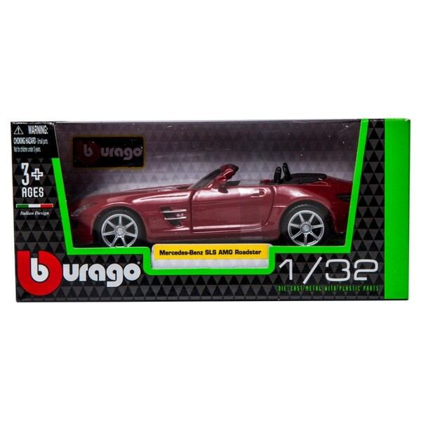 Модель автомобиля Bburago 1:32 Mercedes-Benz SLS AMG Cabrio красная купить,NaN