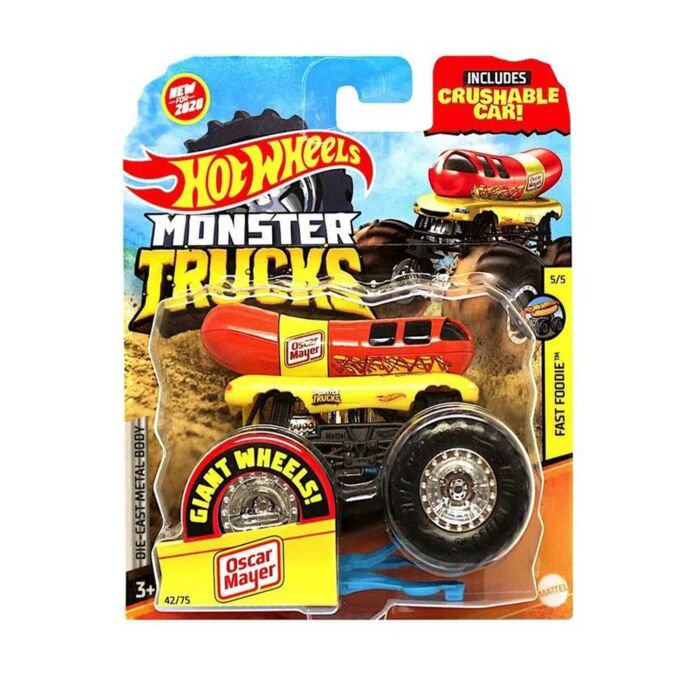Машинка Hot Wheels Monster Trucks 1:64 Oscar Mayer  FYJ44/GWJ93 купить,NaN