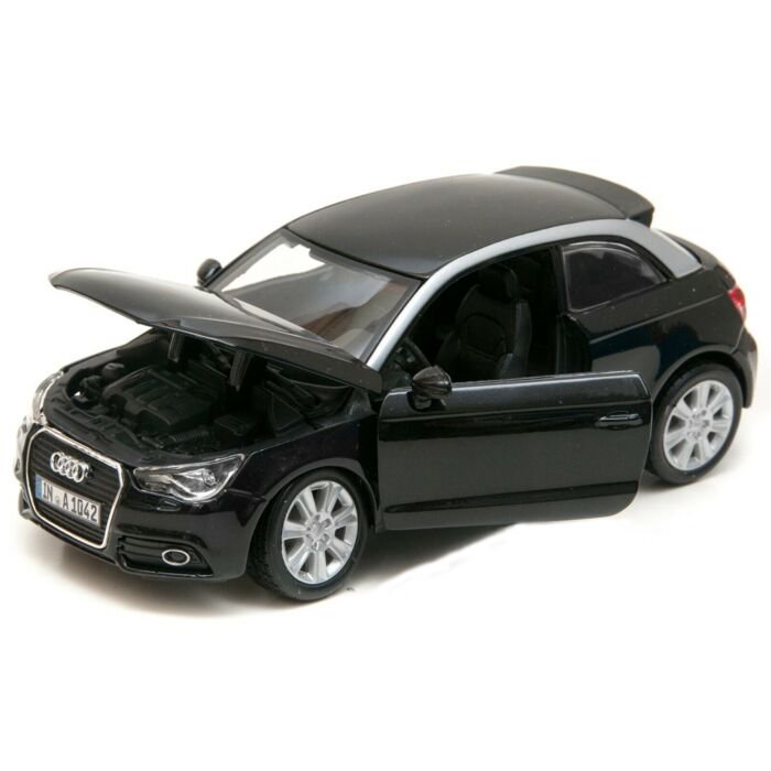 Модель автомобиля Bburago 1:24 Audi A1 черная купить,NaN