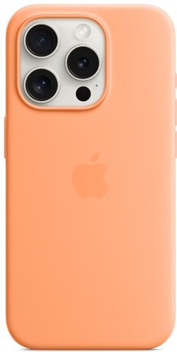 Чехол Apple Silicone Case MagSafe для Apple iPhone 15 Pro Orange Sorbet купить,NaN