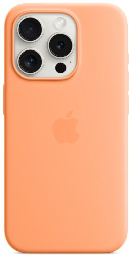 Чехол Apple Silicone Case MagSafe для Apple iPhone 15 Pro Orange Sorbet купить,NaN