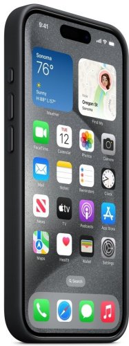 Чехол Apple FineWoven MagSafe для Apple iPhone 15 Pro Black купить,NaN