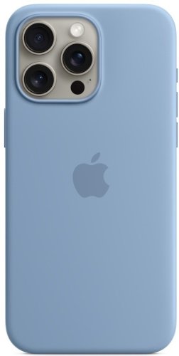 Чехол Apple Silicone Case MagSafe для Apple iPhone 15 Pro Max winter blue