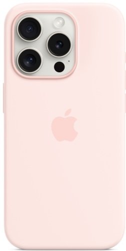 Чехол Apple Silicone Case MagSafe для Apple iPhone 15 Pro light pink