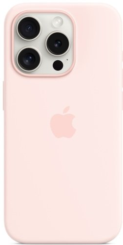 Чехол Apple Silicone Case MagSafe для Apple iPhone 15 Pro light pink купить,NaN