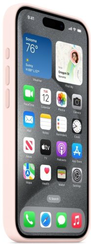 Чехол Apple Silicone Case MagSafe для Apple iPhone 15 Pro light pink купить,NaN