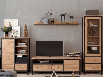 Комод Гербор Чос КОМ1D1S 92x39x121см коричневый купить,NaN