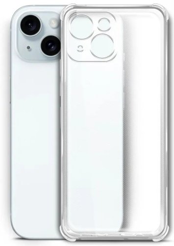 Чехол BoraSCO для Apple iPhone 15 Plus прозрачный