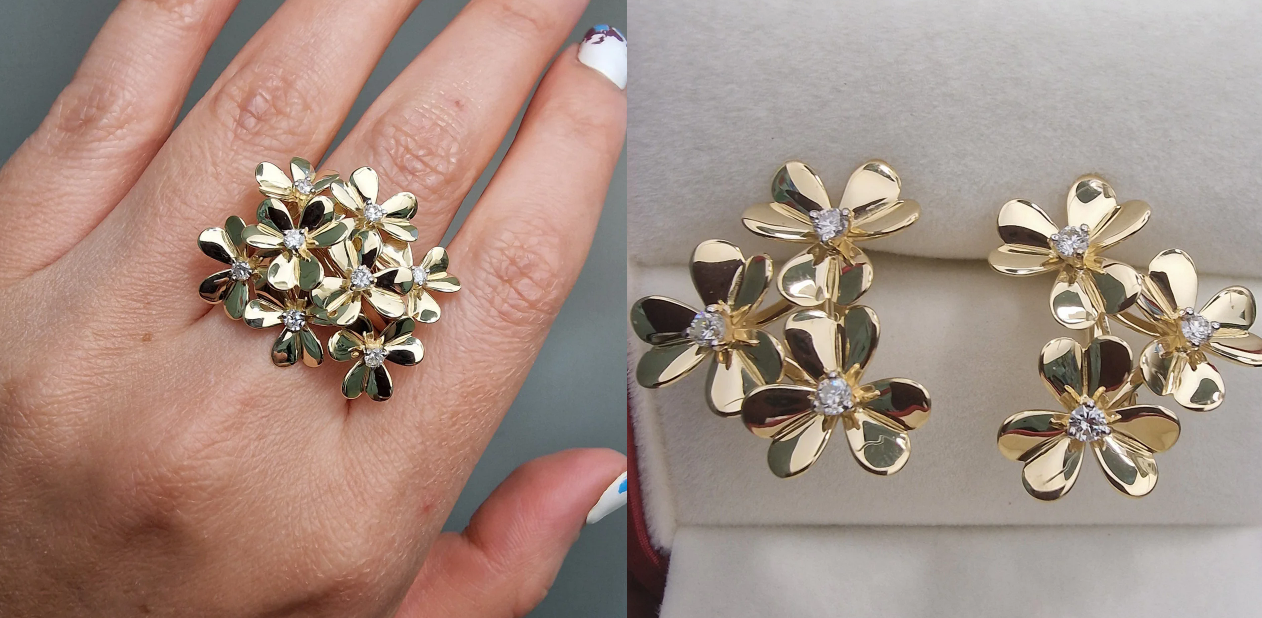 Комплект Deimantas 101775435 8,42гр 0,48ct 0,36ct. купить,NaN