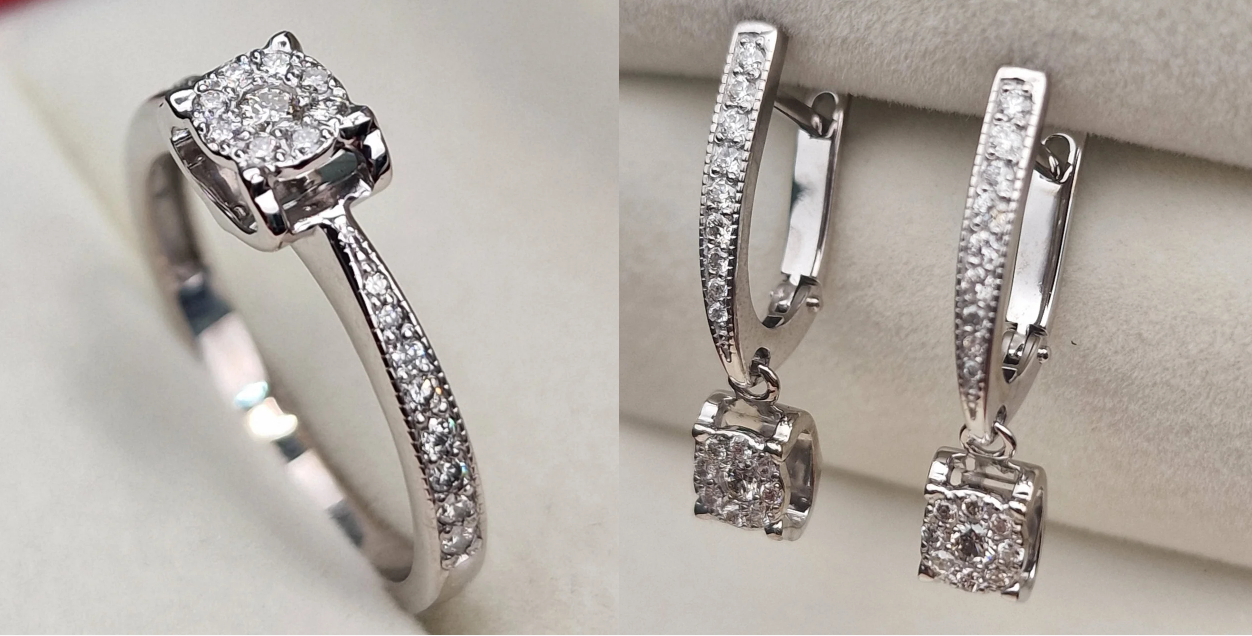 Комплект Deimantas 101779105 8,42гр 0,30ct 0,44ct. купить,NaN