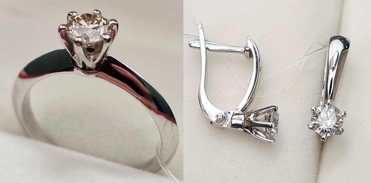 Комплект Deimantas 101832835 0,47ct 0,60ct. купить,NaN