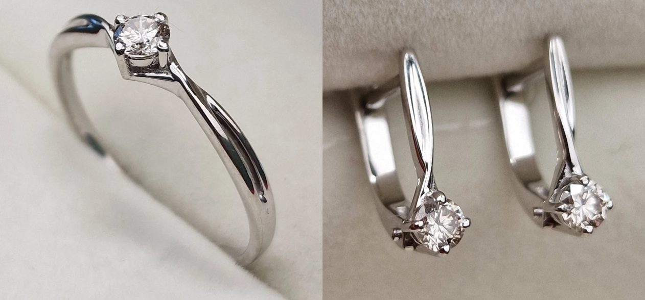 Комплект Deimantas 101996413 0,17ct 0,33ct. купить,NaN