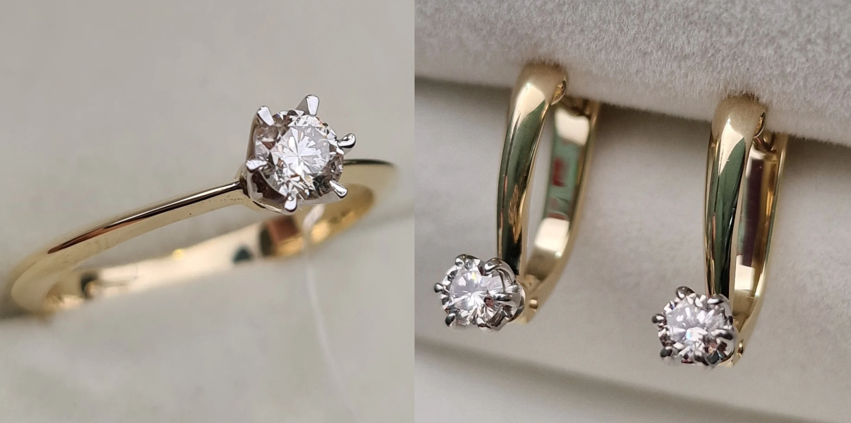 Комплект Deimantas 101998290 0,15ct 0,362ct. купить,NaN
