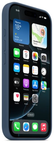Чехол Apple для Apple iPhone 16 Pro синий купить,NaN