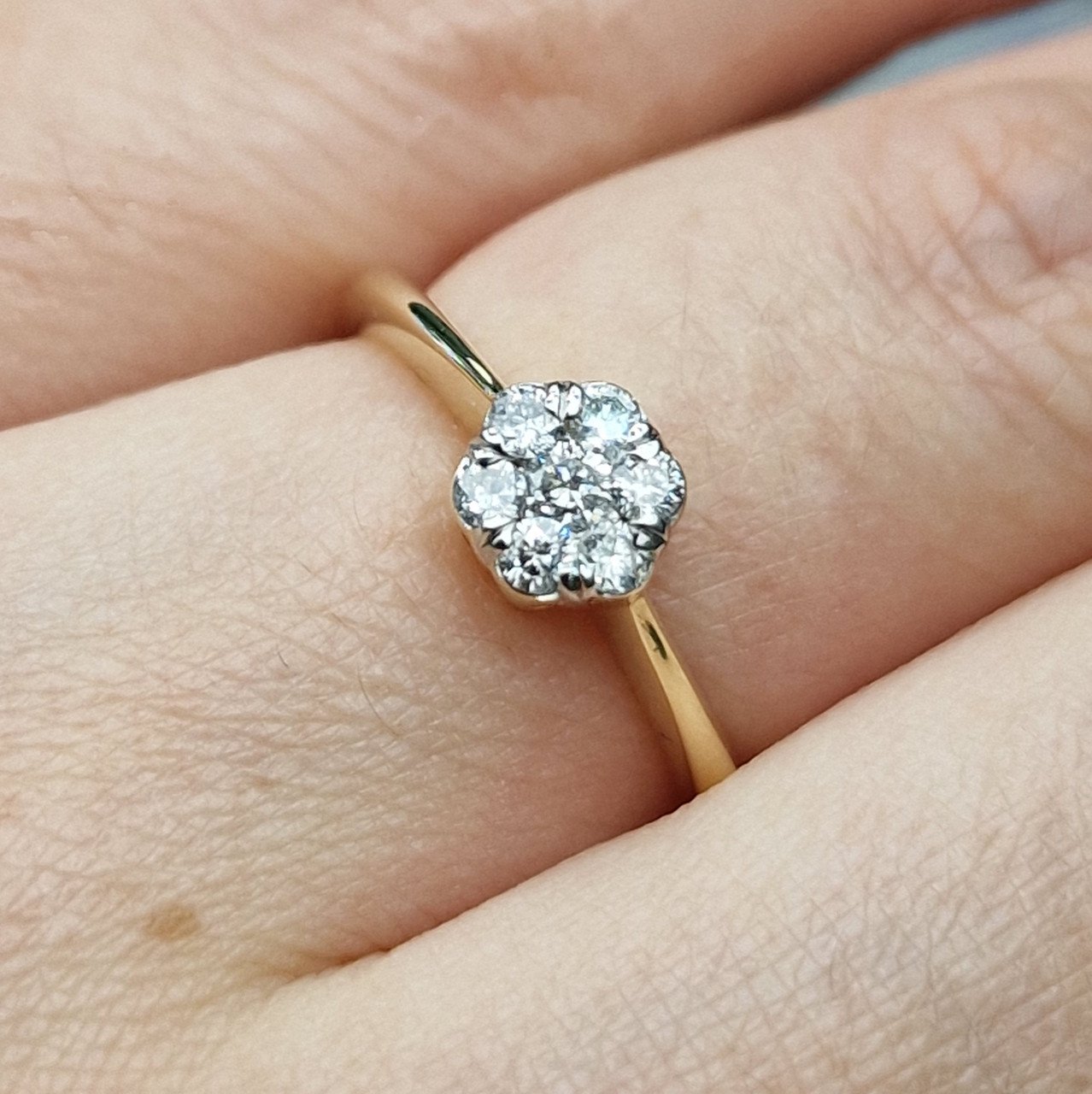 Кольцо Deimantas 102190163 17р 2,43гр 0,27ct. купить,NaN