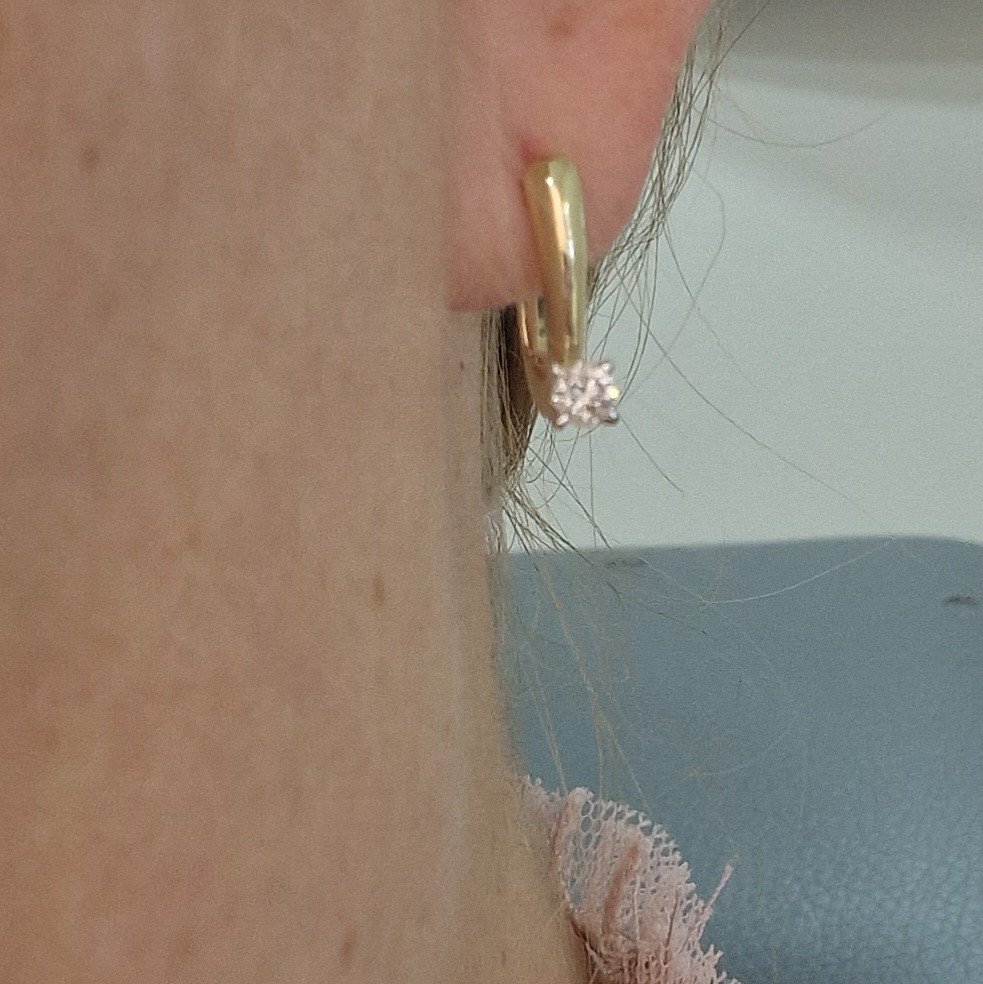 Серьги Deimantas 102190808 3,41гр 0,36ct. купить,NaN