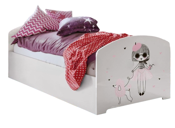 Кровать МИФ Юниор Мальвина 80x200см белая купить,NaN