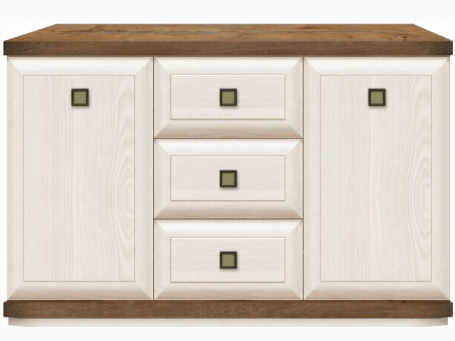 Комод Гербор KOM2D3S 136.5x43.5x87см бежевый купить,NaN