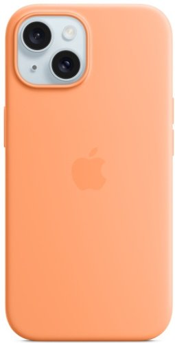 Чехол Apple Silicone Case MagSafe для Apple iPhone 15 Orange Sorbet купить,NaN