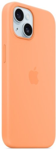 Чехол Apple Silicone Case MagSafe для Apple iPhone 15 Orange Sorbet купить,NaN