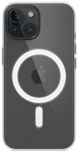 Чехол Apple Clear Case MagSafe для Apple iPhone 15 прозрачный