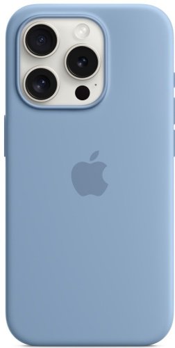 Чехол Apple Silicone Case MagSafe для Apple iPhone 15 Pro Winter Blue