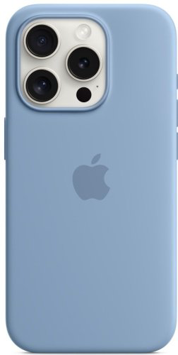 Чехол Apple Silicone Case MagSafe для Apple iPhone 15 Pro Winter Blue купить,NaN