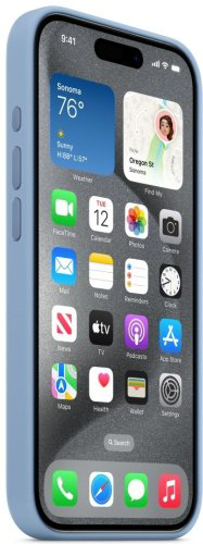 Чехол Apple Silicone Case MagSafe для Apple iPhone 15 Pro Winter Blue купить,NaN
