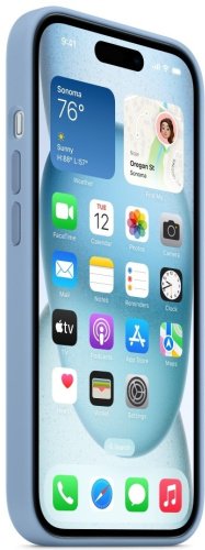 Чехол Apple Silicone Case MagSafe для Apple iPhone 15 Winter Blue - ForteMarket Чехол Apple Silicone Case MagSafe для Apple iPhone 15 Winter Blue купить,0