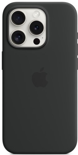 Чехол Apple Silicone Case MagSafe для Apple iPhone 15 Pro Black купить,NaN