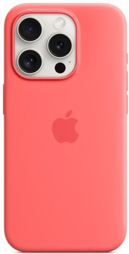 Чехол Apple Silicone Case MagSafe для Apple iPhone 15 Pro Guava купить,NaN