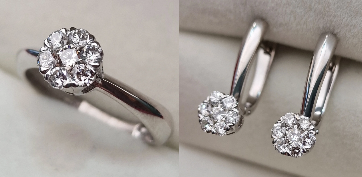 Комплект Deimantas 102317435 0,37ct 0,76ct. купить,NaN