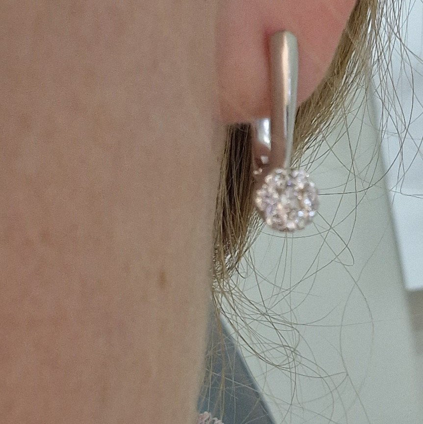 Серьги Deimantas 102243839 3,66гр 0,76ct. купить,NaN
