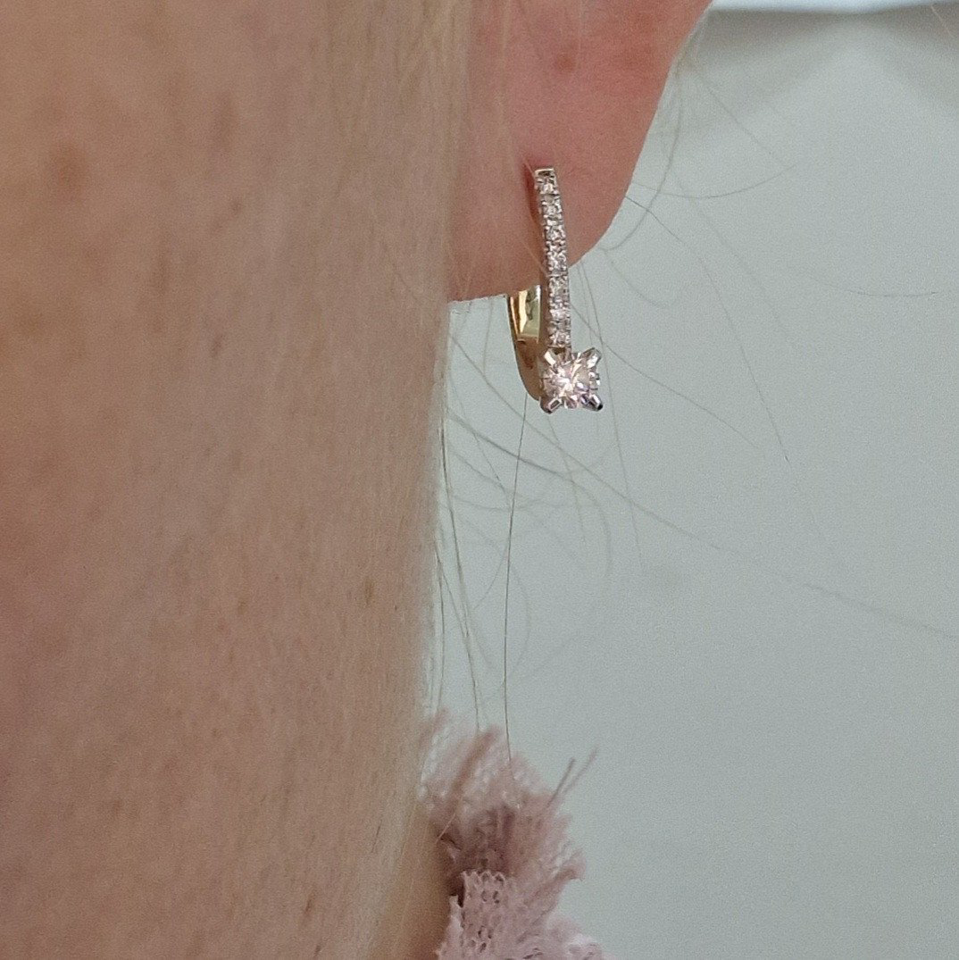 Серьги Deimantas 102243859 2,92гр 0,48ct. купить,NaN