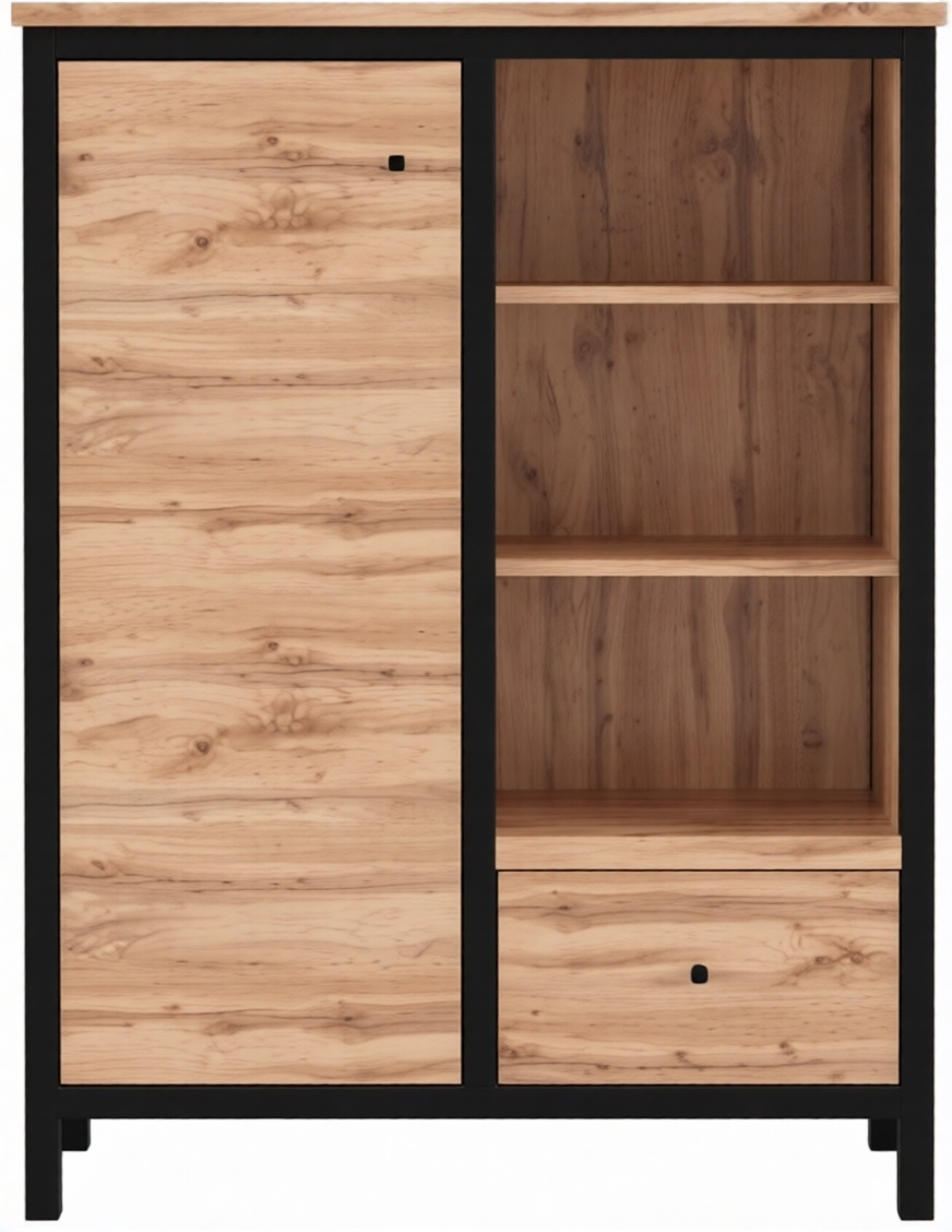 Комод Гербор Чос КОМ1D1S 92x39x121см коричневый купить,NaN