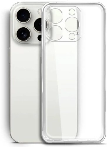 Чехол BoraSCO для Apple iPhone 15 Pro прозрачный