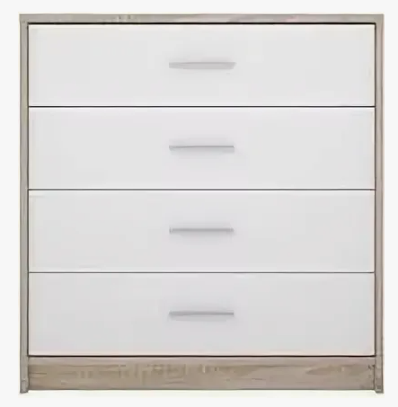 Комод BRW Непо КОМ4S 80x33.5x83.5см белый купить,NaN