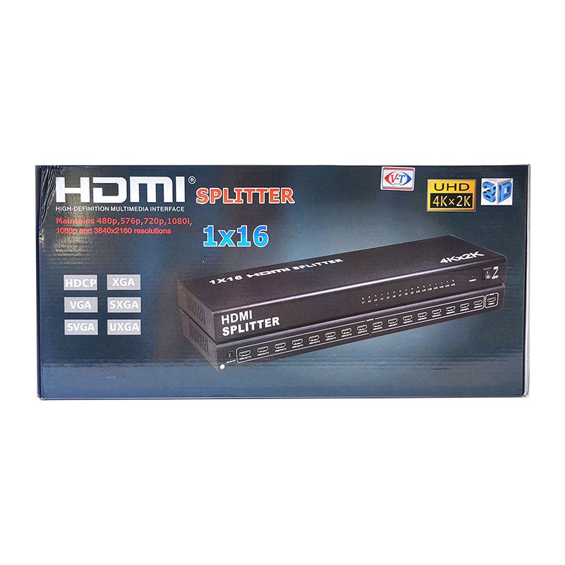 Сплиттер ViTi HDSP1/16P черный купить,0