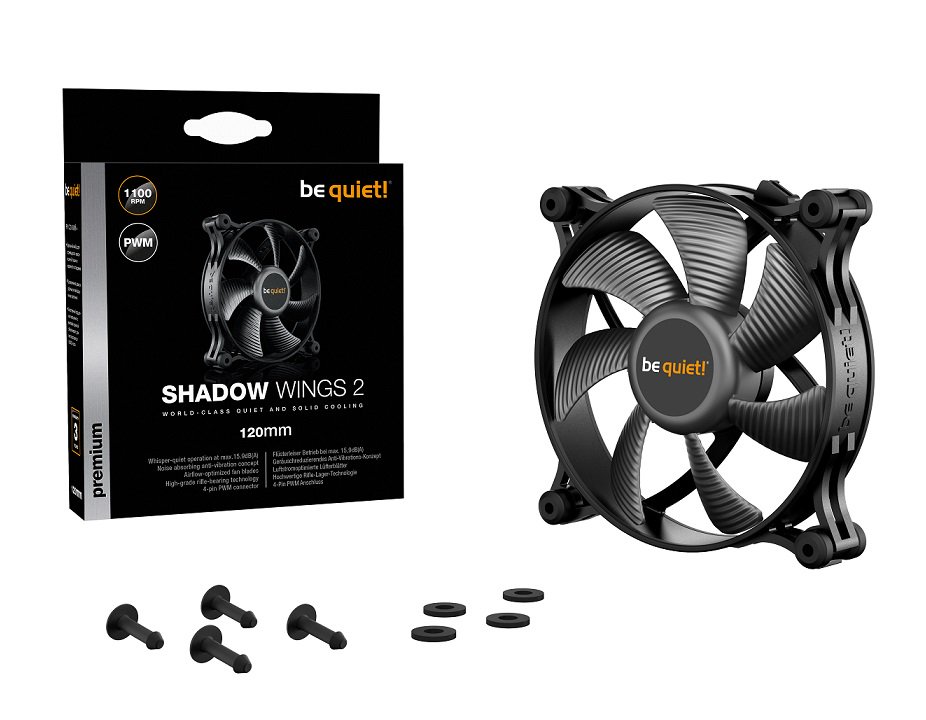Вентилятор для корпуса Be quiet! Shadow Wings 2 PWM 12см - ForteMarket Вентилятор для корпуса Be quiet! Shadow Wings 2 PWM 12см купить,0