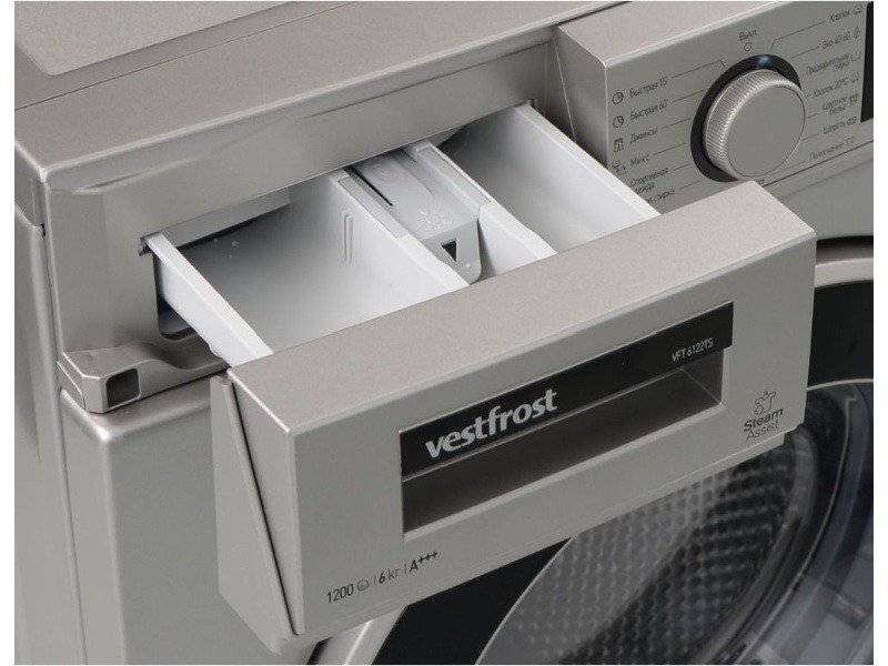 Стиральная машина Vestfrost VFT 6122TS серый купить,NaN