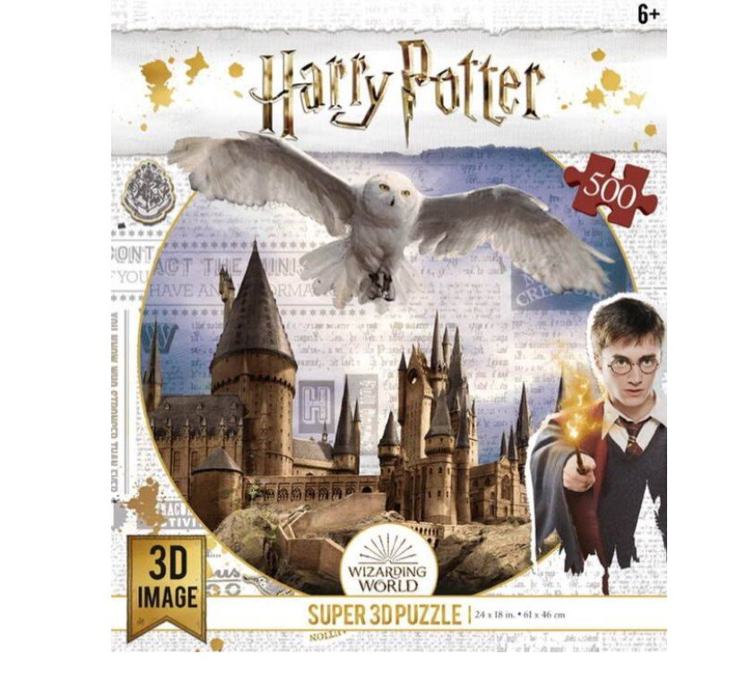 Пазлы Prime3D Super 3D Хогвартс и Букля 500дет купить,NaN