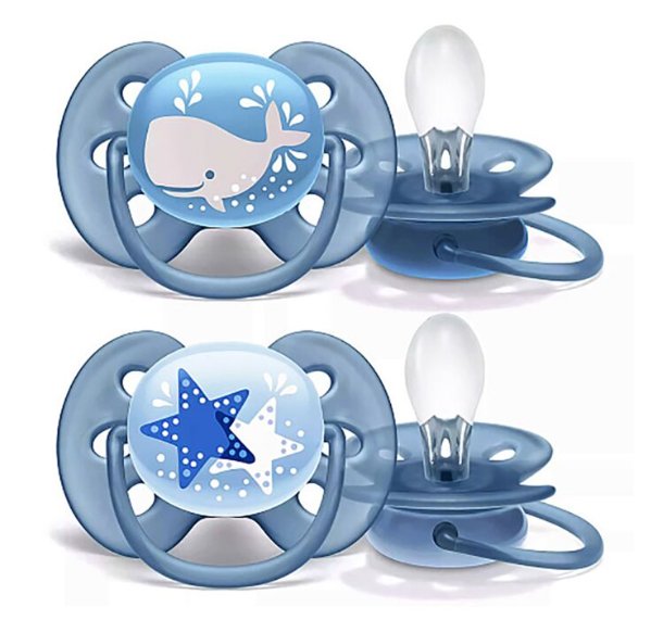 Пустышка Avent Ultra soft 6-18 мес 2 шт купить,NaN