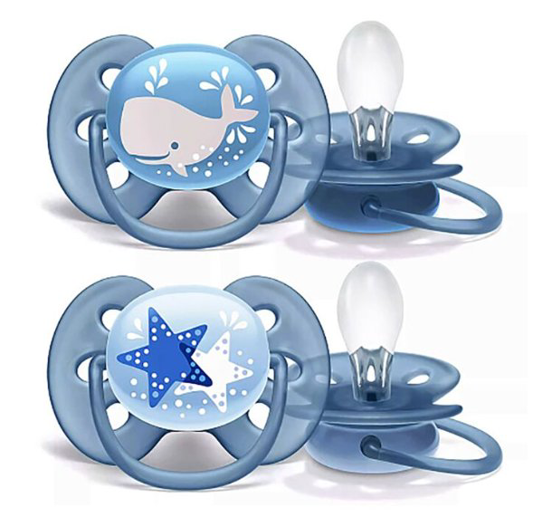 Пустышка Avent Ultra soft 6-18 мес 2 шт купить,NaN