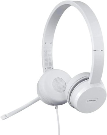 Наушники Lenovo 110 Stereo USB белый