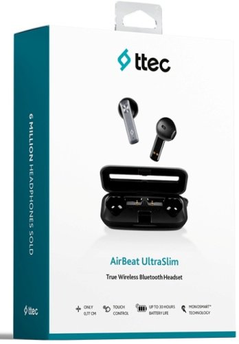 Наушники TTEC AirBeat Ultra Slim черный купить,NaN