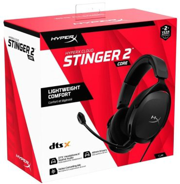 Наушники HyperX Cloud Stinger 2 черный купить,49383