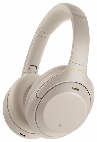 Наушники Sony WH-1000XM4 серебристый
