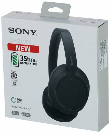 Наушники Sony WH-CH720N черный купить,NaN