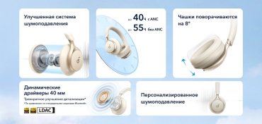 Наушники Soundcore Space One золотистый - ForteMarket Наушники Soundcore Space One золотистый купить,37490