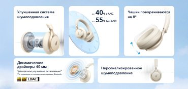 Наушники Soundcore Space One золотистый - ForteMarket Наушники Soundcore Space One золотистый купить,37490
